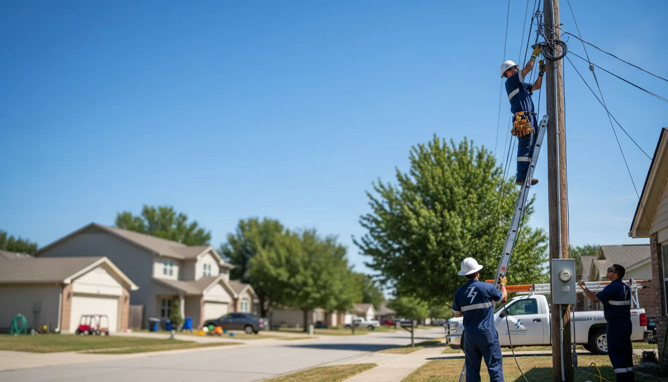 Residential electrician providing installation services in Campbellsport, WI